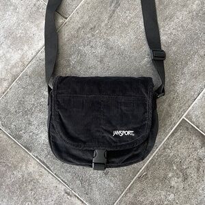 Jansport Corduroy Crossbody Bag with Adjustable Strap Y2K